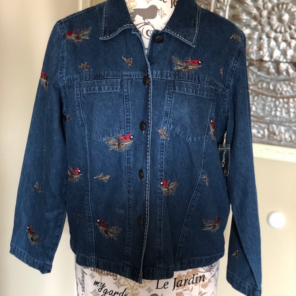 New Cute Denim Style Jacket Size XL 🎁